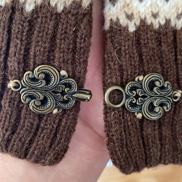 Telluride Clothing Co. Cardigan. Fair Isle Shawl Collar, 100% Wool, Size Small - Picture 8 of 11